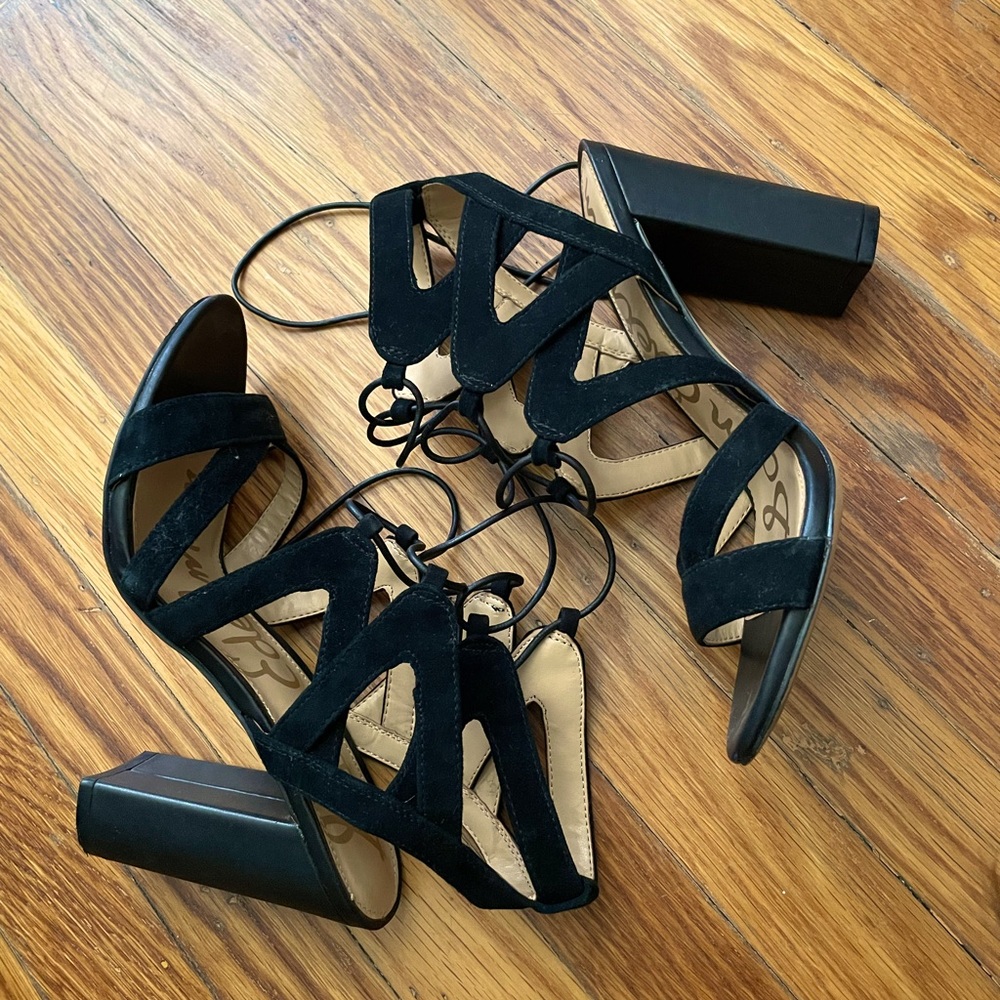 Sam Edelman Black strappy heels